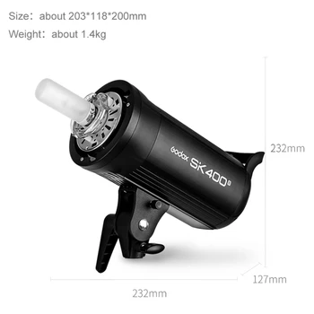 Flash Light for Photography 2.4G Wireless X System 150Ws Bowens Mount Studio Speedlight SK400II detail image