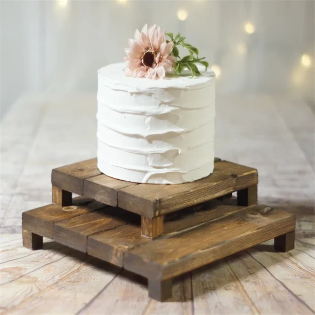 Beech Wood Cake Stand | Decorative Wood Stand