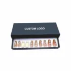 Nail Box For Nails In Stock Black Empty Luxury Custom Design Nail Boxes False Press On Nail Packaging Box For Artificial Nails