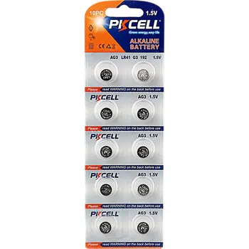 pkcell 0%hg button cell battery ag3