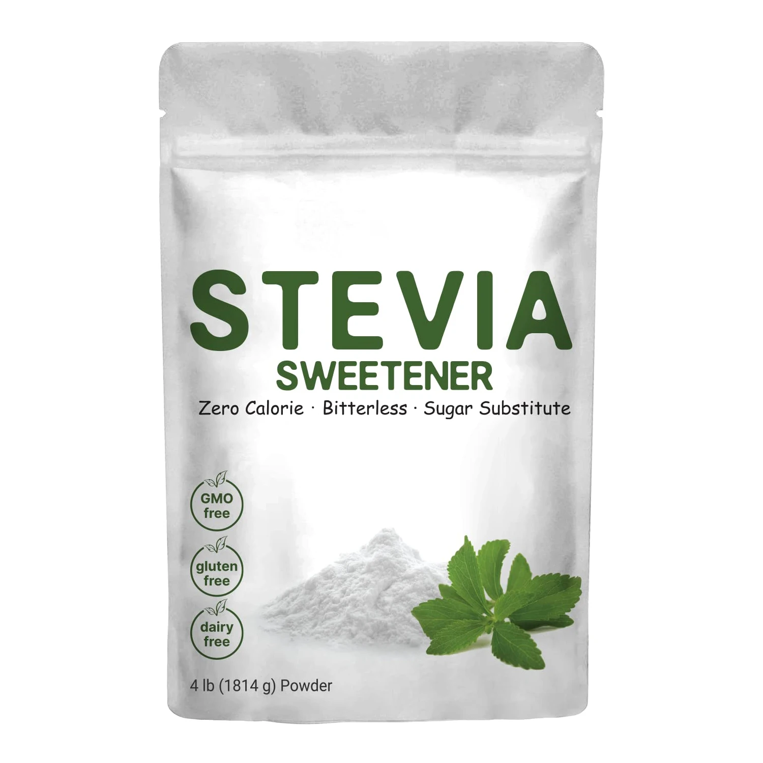 Stevia Sweetener Powder With Plant Based Erythritol Keto 0 Calorie