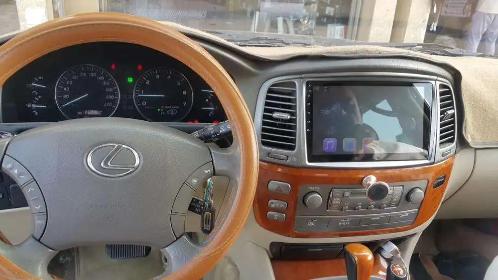 NaviHua Android Touch Screen GPS Navigation Car DVD Radio Player for Toyota Land Cruiser 100 LC100 for Lexus LX470 2005-2007
