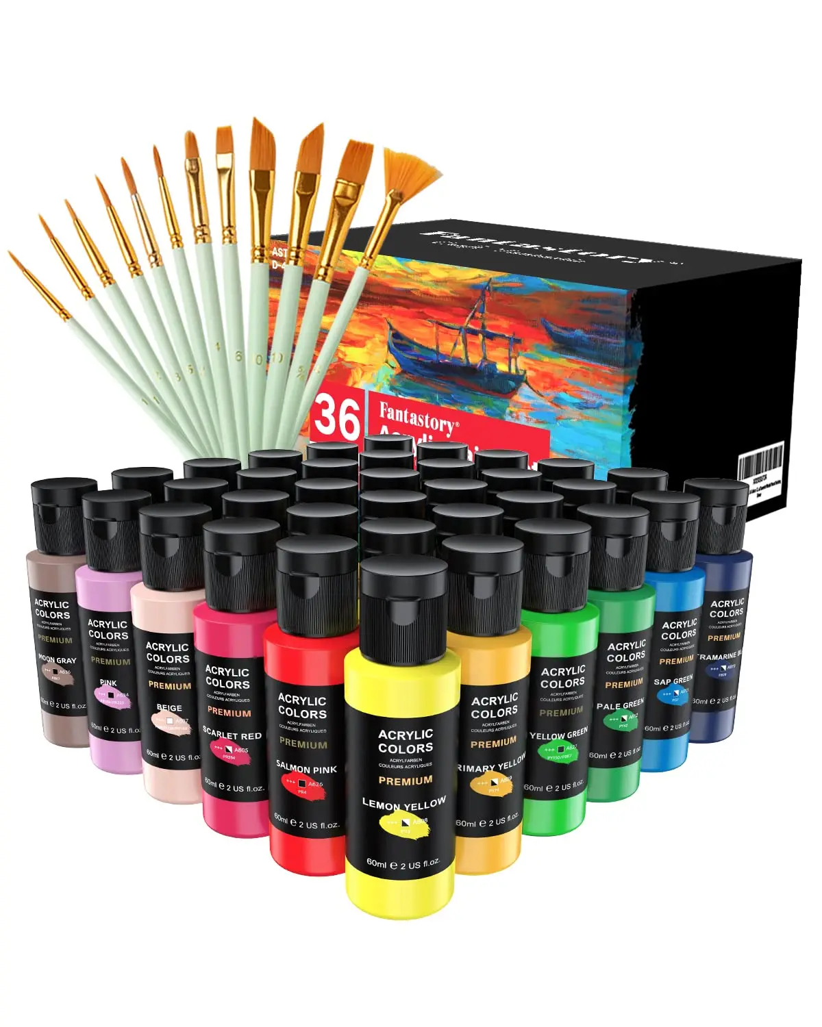 Factory Wholesale Assorted Colors Nontoxic Pouring Acrylic Paints For