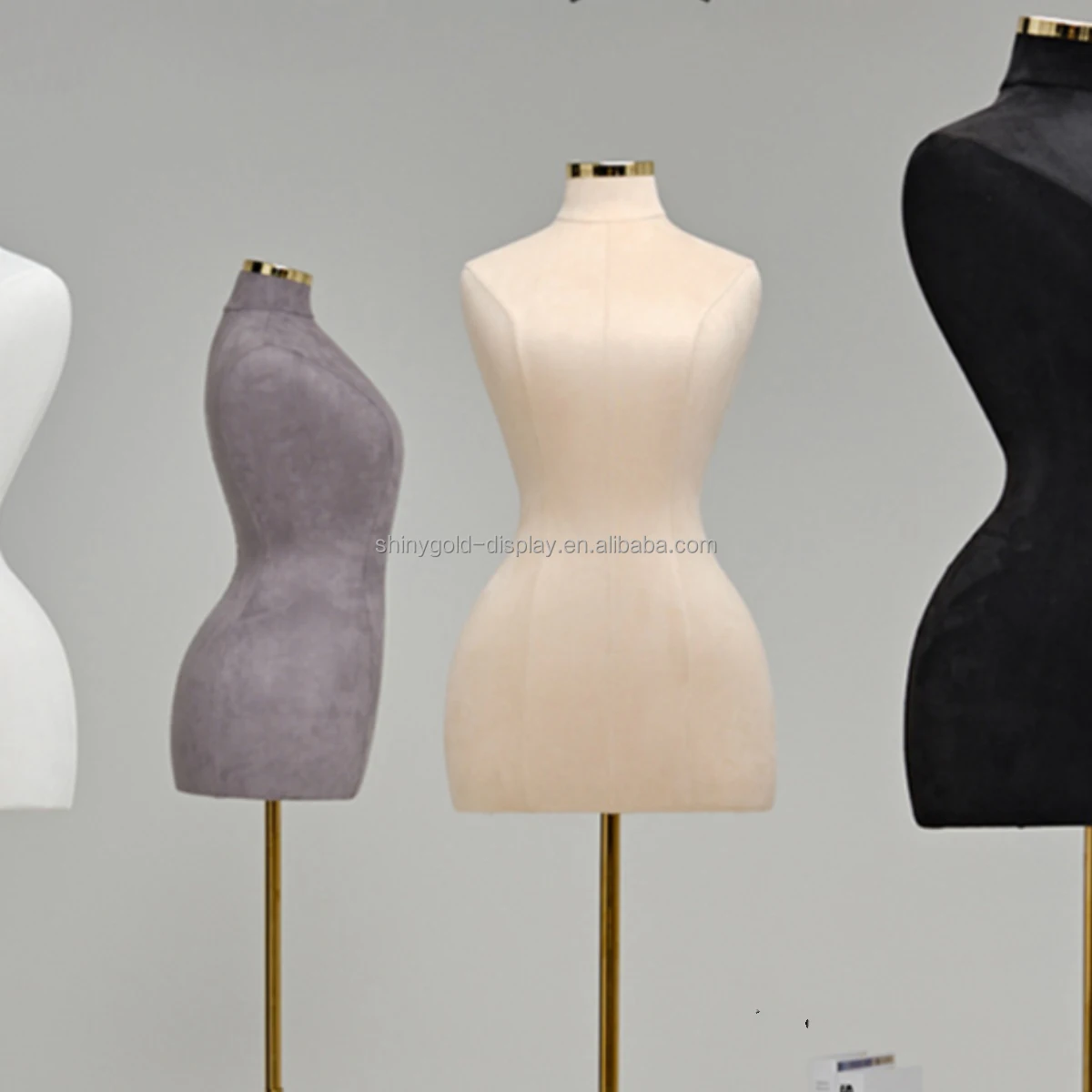 Wholesale Standing Big Boobs Half Body Wedding Dress Mannequin Dress