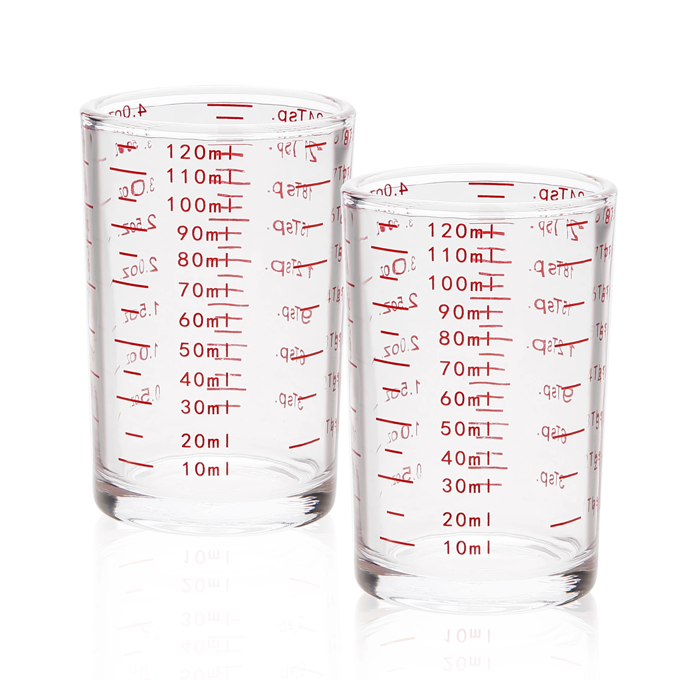 bcnmviku 120ml espresso shot glass measuring