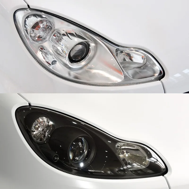 product car headlight glass pc lampshade cover lens for mercedes benz smart headlamp glass shade lens cover 2009 2015-34