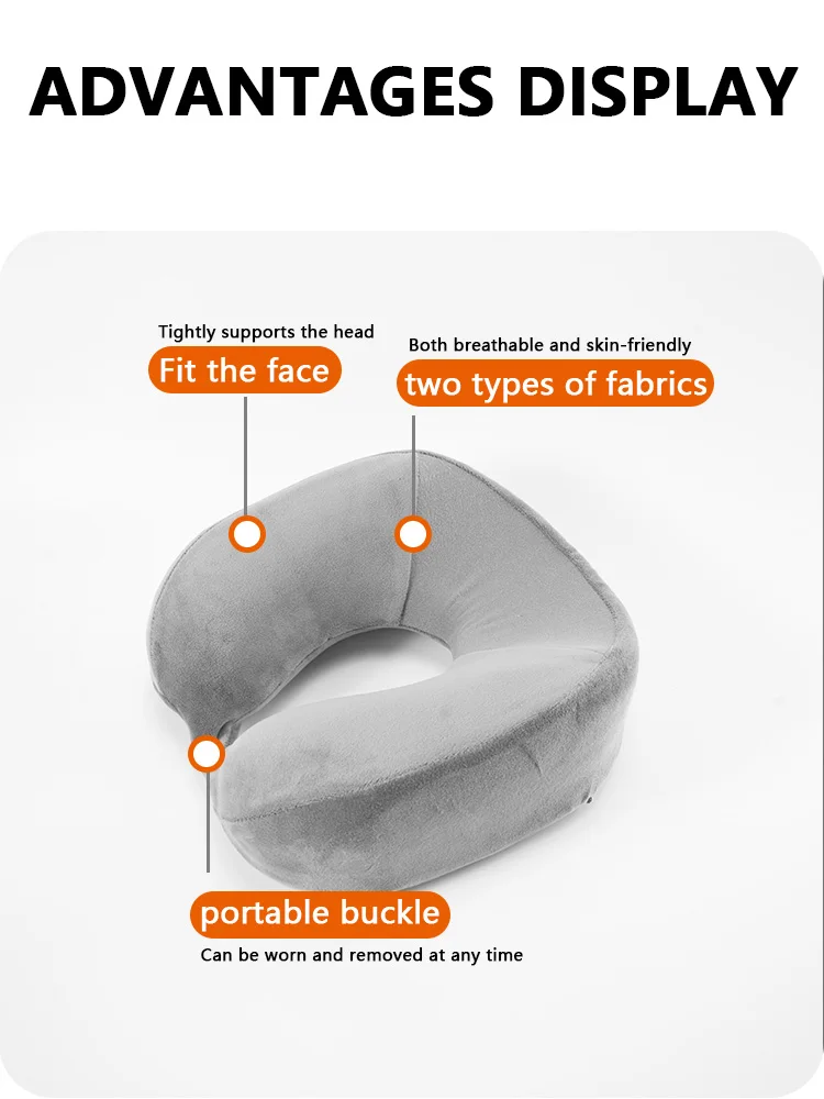 Neck Pillow for Travel Provides Double Support to the Head Neck and Chin Comfortable Airplane Travel Pillow Sleeping Pillow