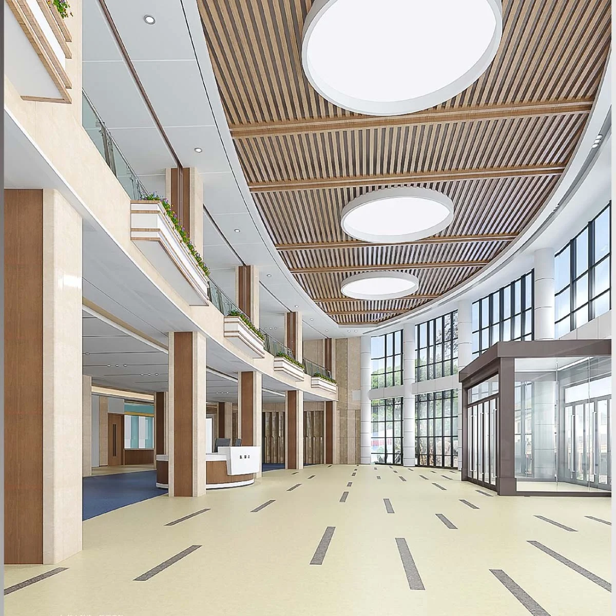 HUAAO Shopping Mall Supermarket School Hospital Flooring Homogeneous Pvc Vinyl Roll Anti-bacterial Pvc Hospital Flooring