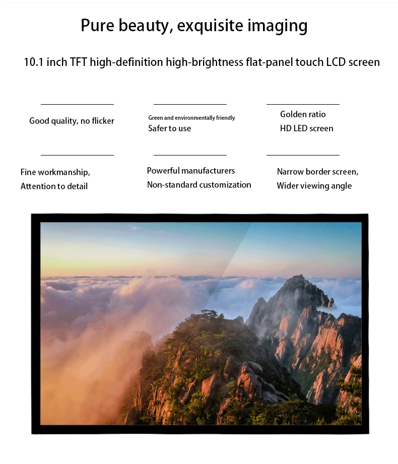 BOE 10.1 Inch TFT LCD Display Panel EV101WXM-N81 1280(RGB)*800 500 Nits LVDS Input 60Hz for Medical Imaging Kiosk Education details