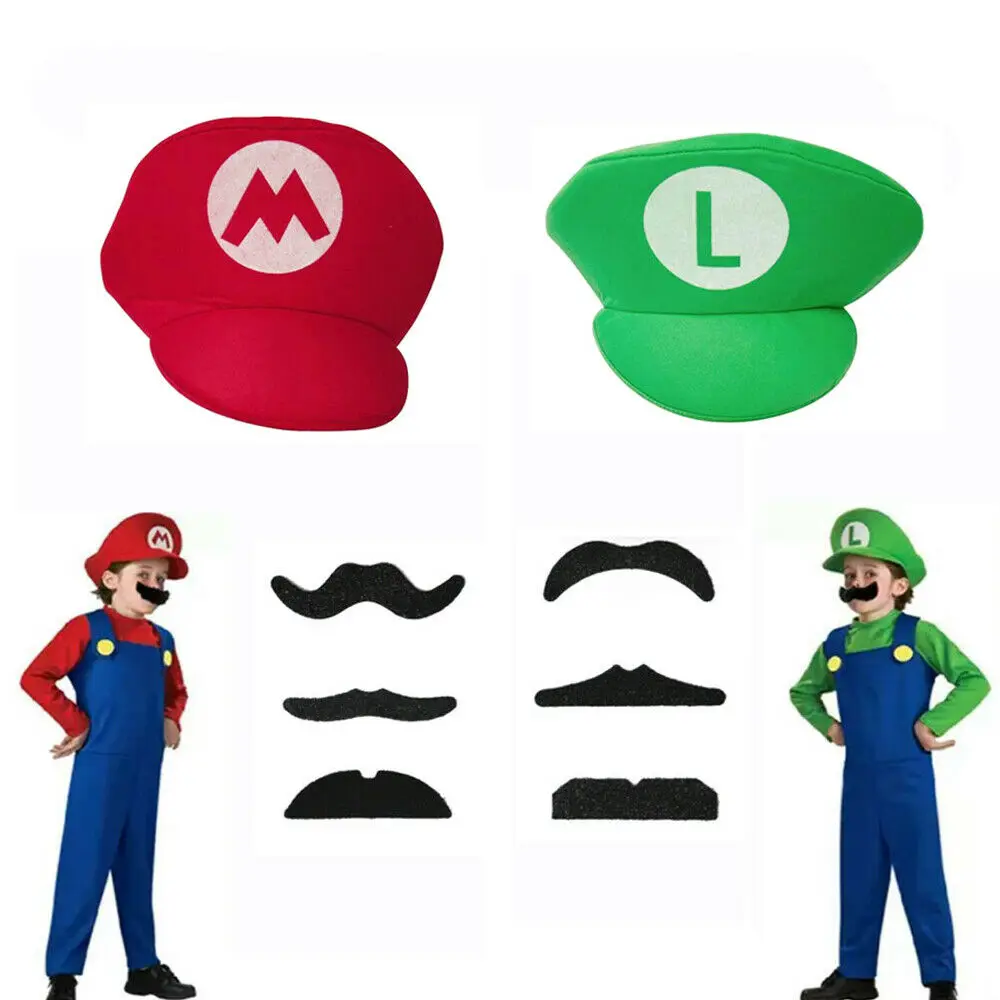 mario and luigi party hats