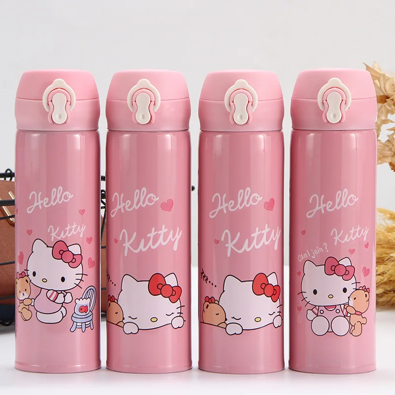 Children Kawaii Cartoon Insulated Thermos Gourde Leak Proof 500ml ...