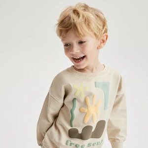 Boys Long-Sleeved Khaki Top Elegant Boys Shirts Collection