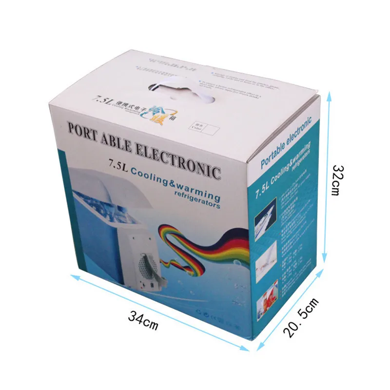 Портативный мини-морозильник для кемпинга и автомобиля 7 5 л 12 В холодильник косметики холодный теплый