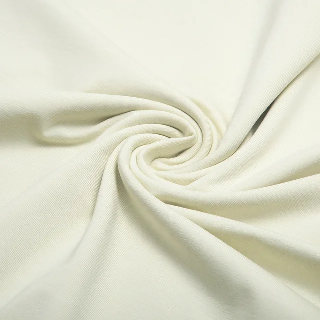 High Quality Combed Pure Cotton fabrics Jersey 95% Cotton 5% Spandex organic Cotton Fabric