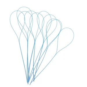 Daily Care Paper Bag Packing Dentist Recommend Travel Dental Floss Threader 5pcs for Clinic Promotion