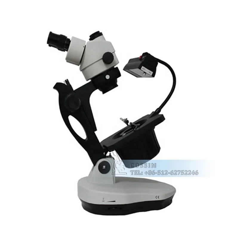 VGM600A Gemological Trinocular Microscope Zoom Jewelry & Gemology Microscopes with Ellipse Base