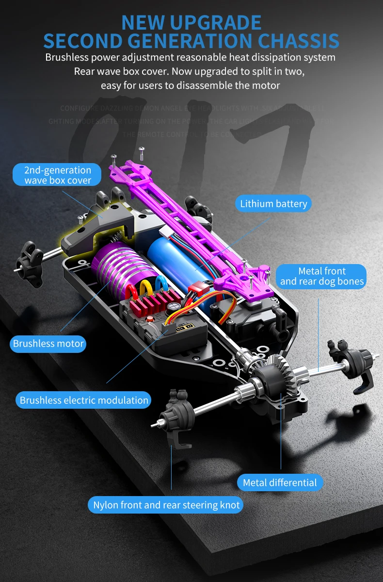 NEW HOSHI 16307PRO 16307 PRO 60KM/H Brushless RC Drift Car High
