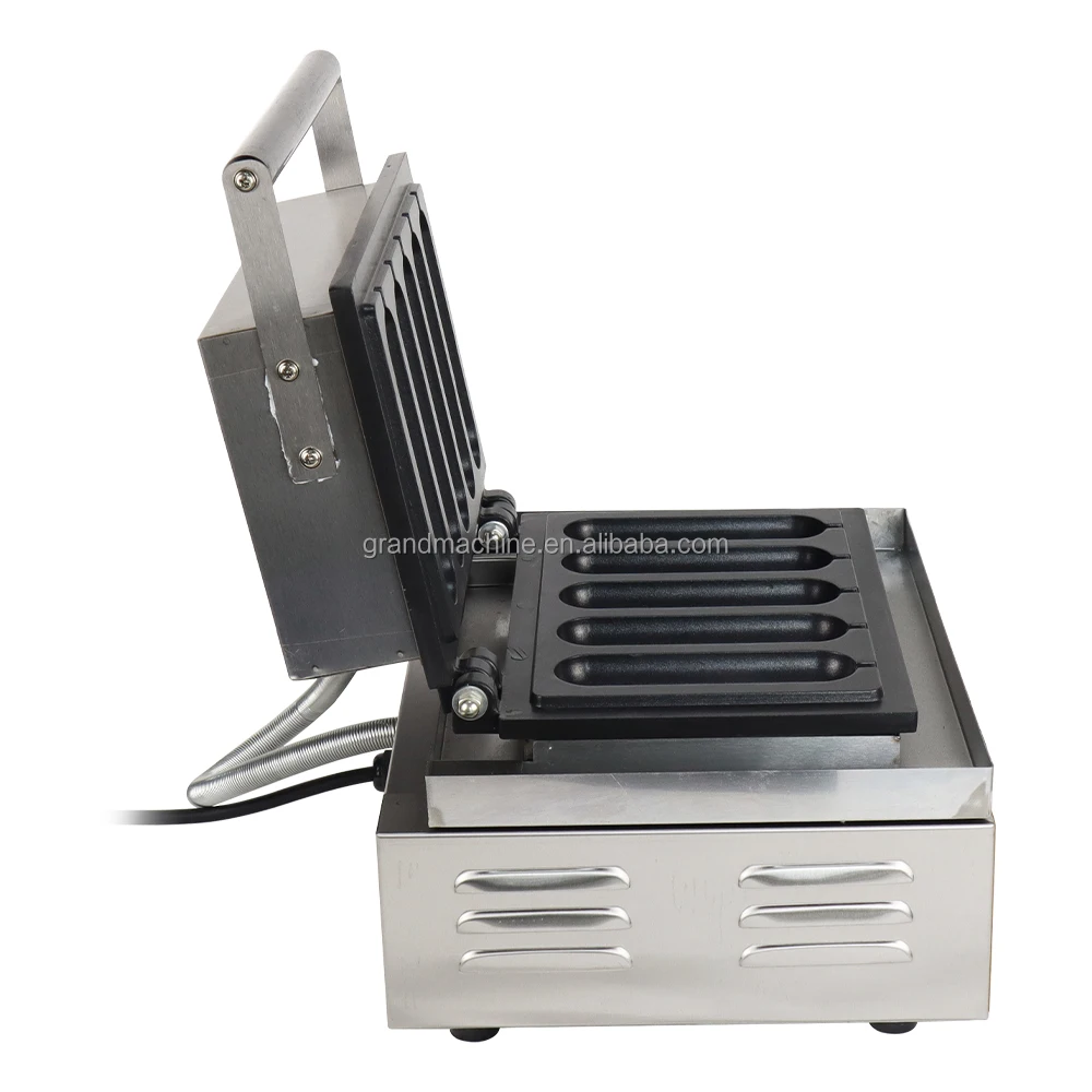 Professional Commercial Snack  5 Sticks Dot Dog Non-stick Waffle Making Machines manufacture