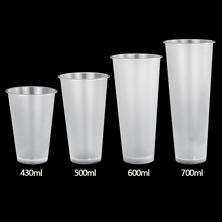 Wholesale 500ML Transparent Disposable Cups for Beverages