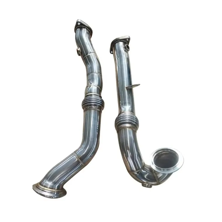 New For BMW X6 35I 2009 304 Stainless Steel Exhaust Downpipe With 1 Year Warranty