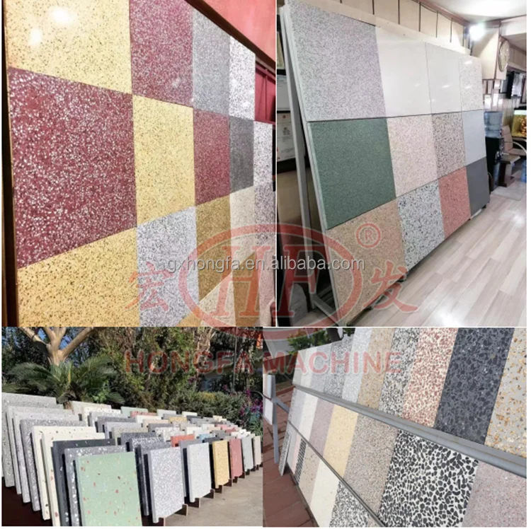 Terrazzo Tile Making Machinery for Ceramic Floor Italy Tile Press Making Machine Terrazzo Tile Production Mold for Cement Slab