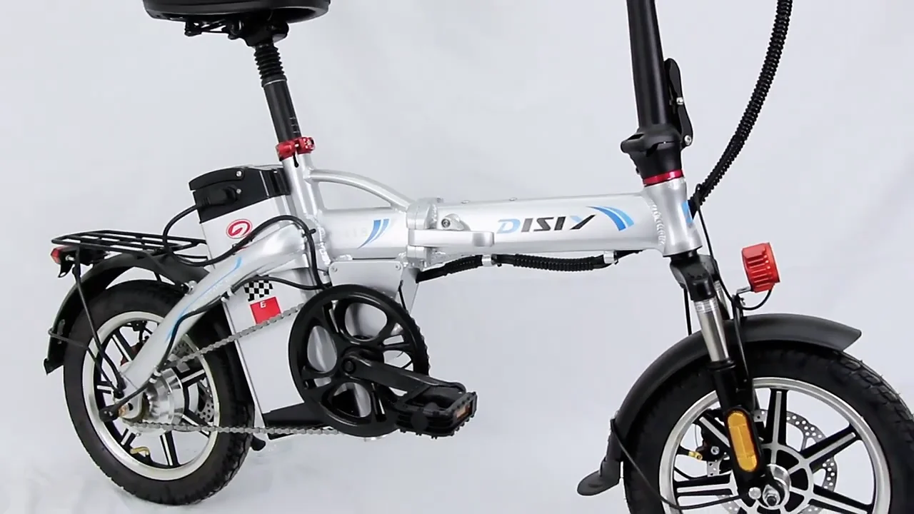 Disiyuan E-bike D1s 14 Inch Mini Electric Bike 350w 36v 48v Lithium ...
