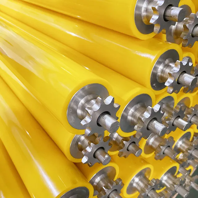 rubber conveyor roller