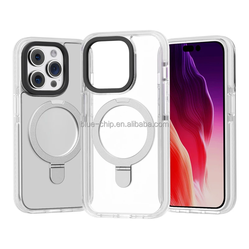 Yanchentian Good Quality Stand Premium Discover Innovation Clear Bumper  Sublimation Supplier 2024 Magnet Phone Case for Iphone