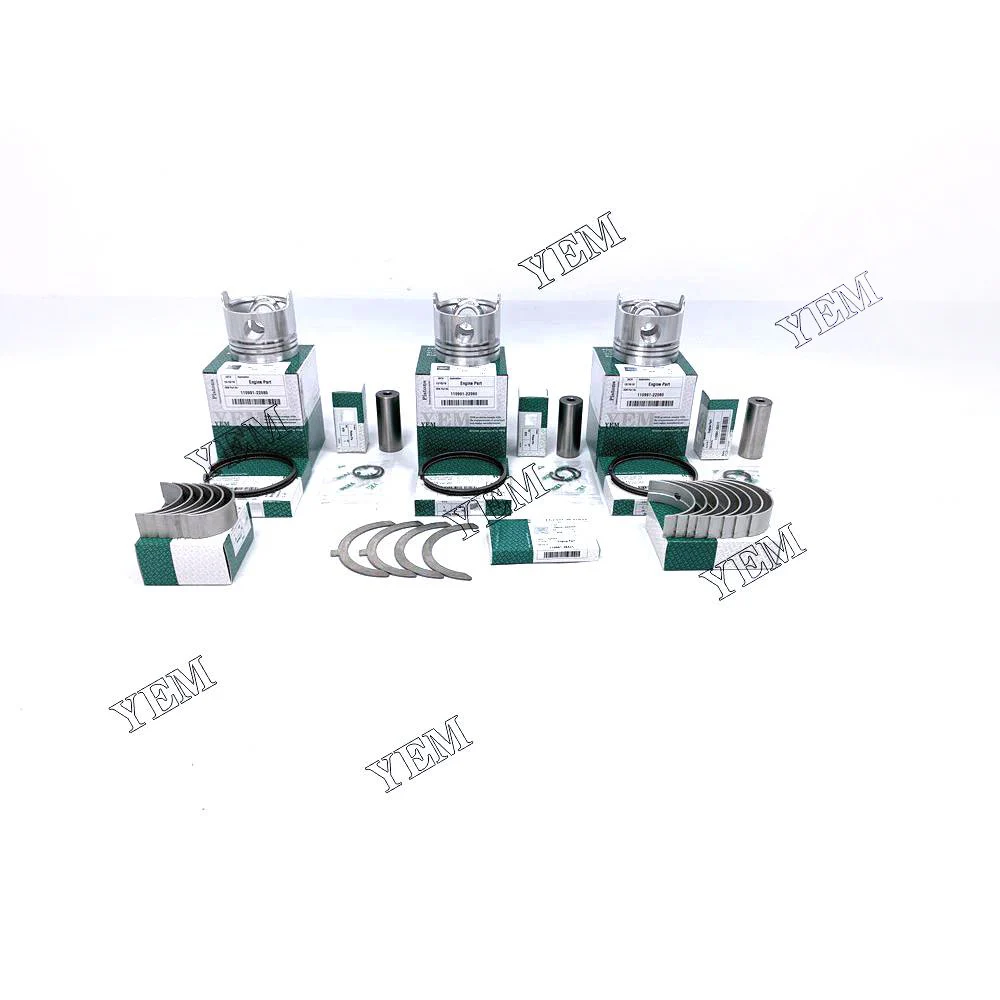 3TN66 Repair Kit With Piston Rings Bearings Set for Yanmar Crawler Excavators