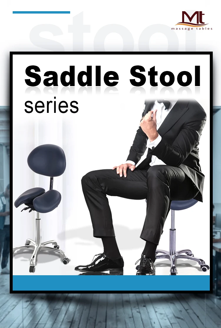 Professional Ergonomic Pu Leather Dental Saddle Chair Twin Dentist