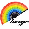 พัดลมพับมือรุ่น Rainbow Clack