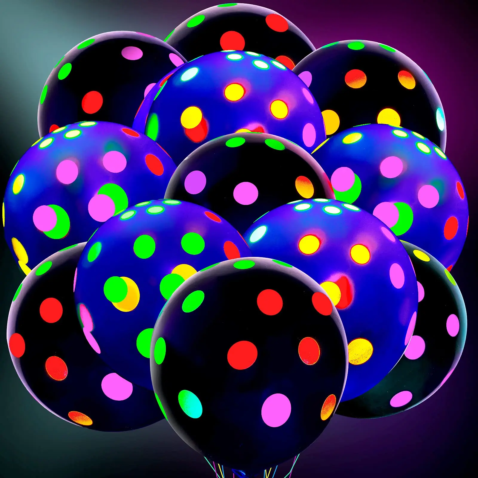 Неоновые воздушные шары. Неоновые шарики. Неоновые шарики светятся в темноте. Fluorescent Balloon. Неоновые шары