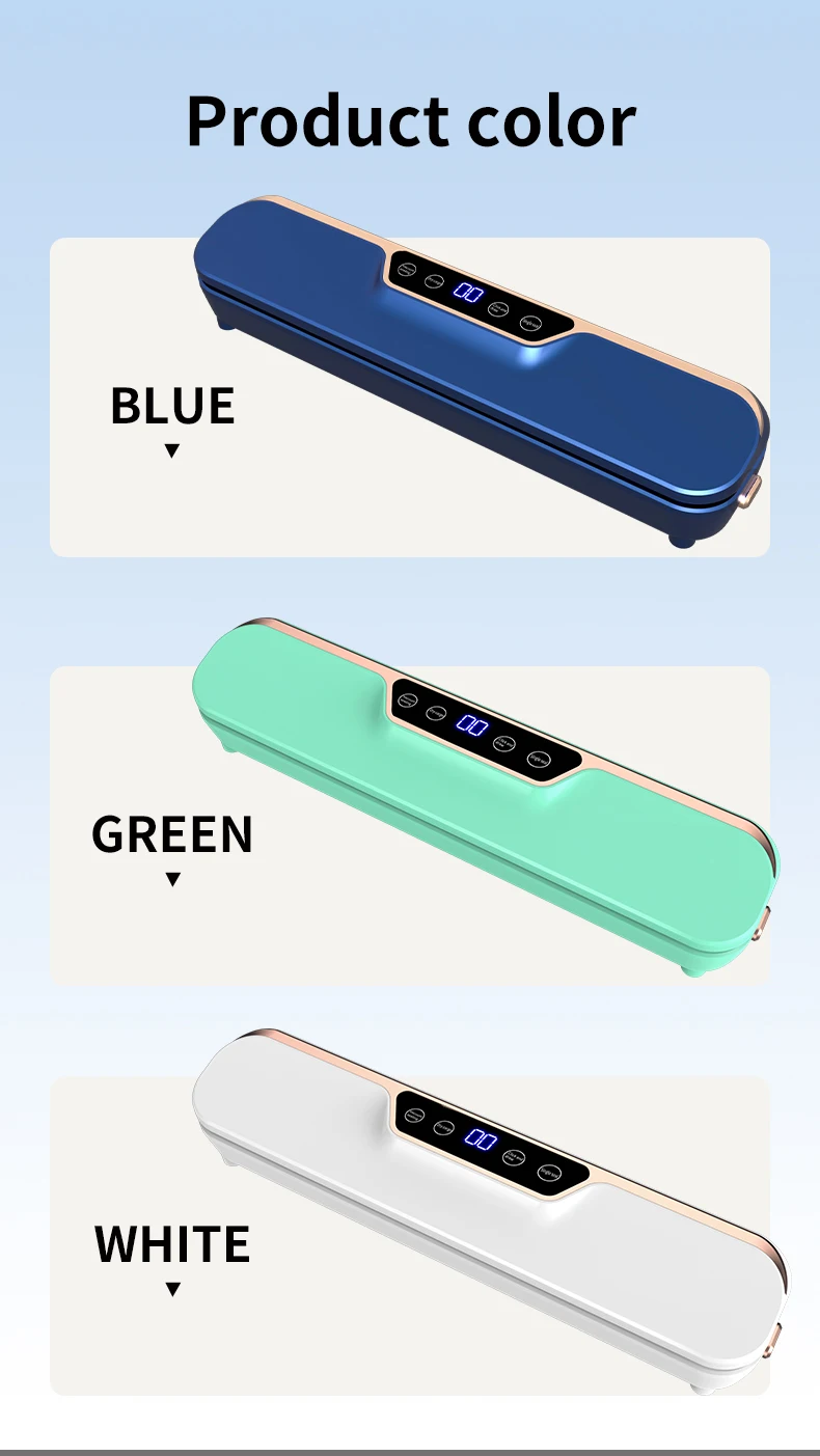 Vacuum Food Preservation Sealer with Liquid Crystal Display Automatic Sealing Machine for Food Storage