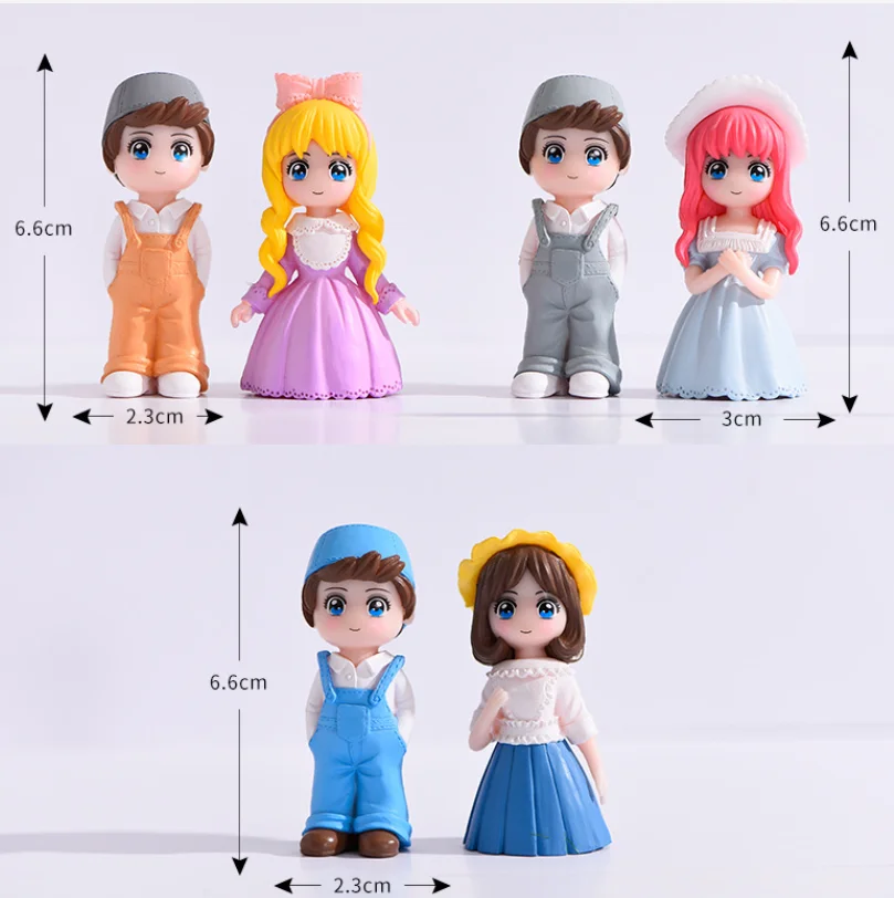 Micro Old Man Women Lady Boy Girl Couple Wedding Figure