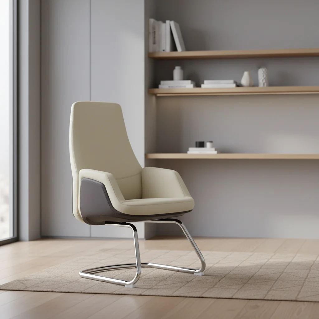 Modern Ergonomic Leather Executive Work Office Chair with Adjustable Height 6
