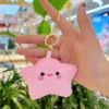 Boucle dorée étoile smiley rose