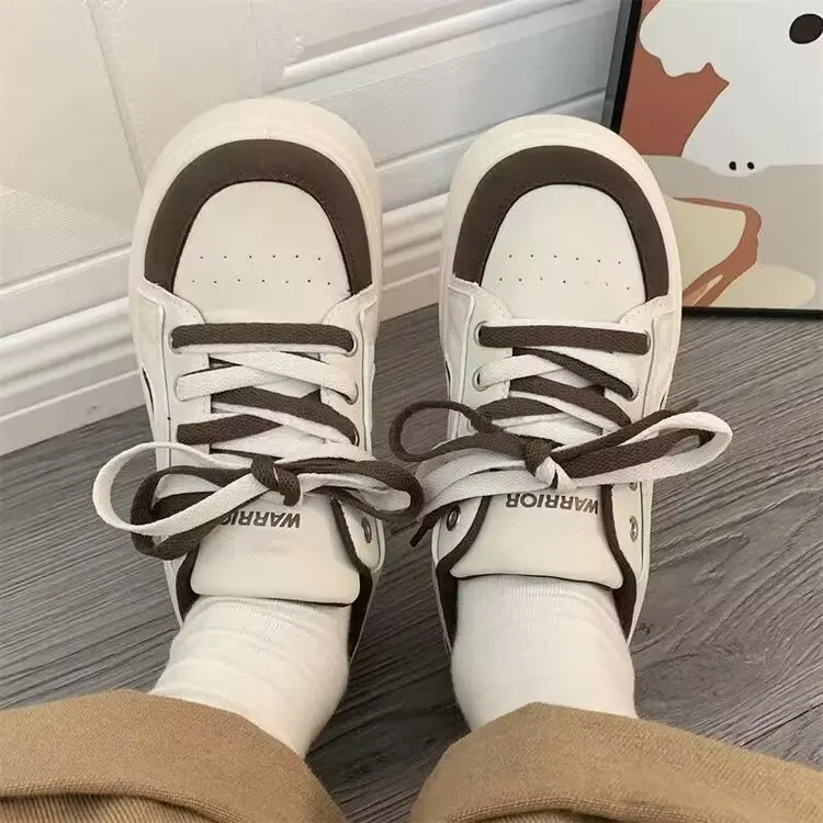2024 Thick Soled Small White Shoes Female Student Board Shoes Fashion Running Casual Sports Shoes