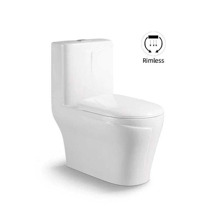 Modern luxury color trap/p trap inodoro bathroom porcelain commode wc sanitary ware one piece ceramic toilet bowl with gold line manufacture