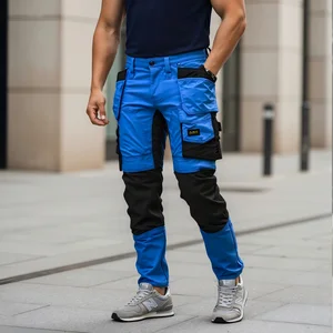 Waterproof Work Pants Men Breathable Durable Workwear Trousers Multi Pocket Cargo Pants  Cotton Industrial Custom Logo