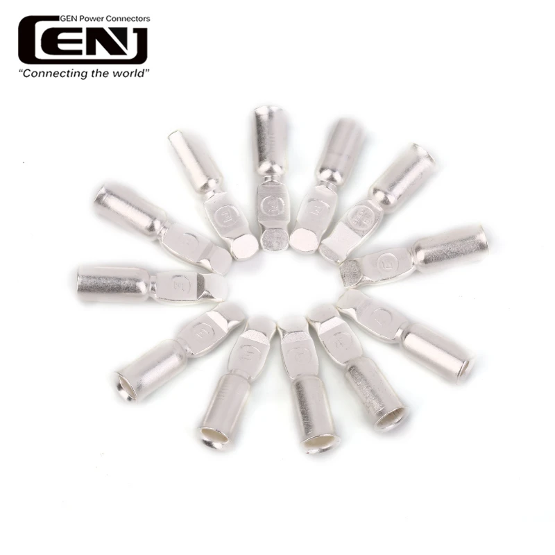 High Power Tool Anderson Style 50A Quick Plug Battery Connector Custom Length 2P Electrical Socket Adapter PC Forklift Copper