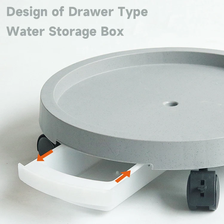 Полипропиленовый пластиковый подставка для растений с колесами, для улицы, для помещений, подставка для растений, тележка, большой подставка для кастрюль