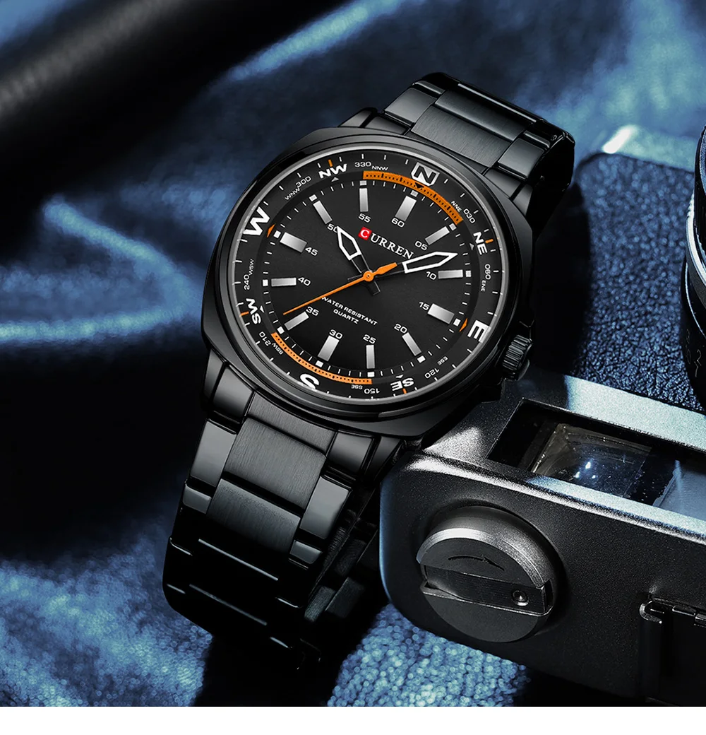 CURREN 8455 Men’s Watch Price in Bangladesh – Square Stainless Steel Luxury Watch