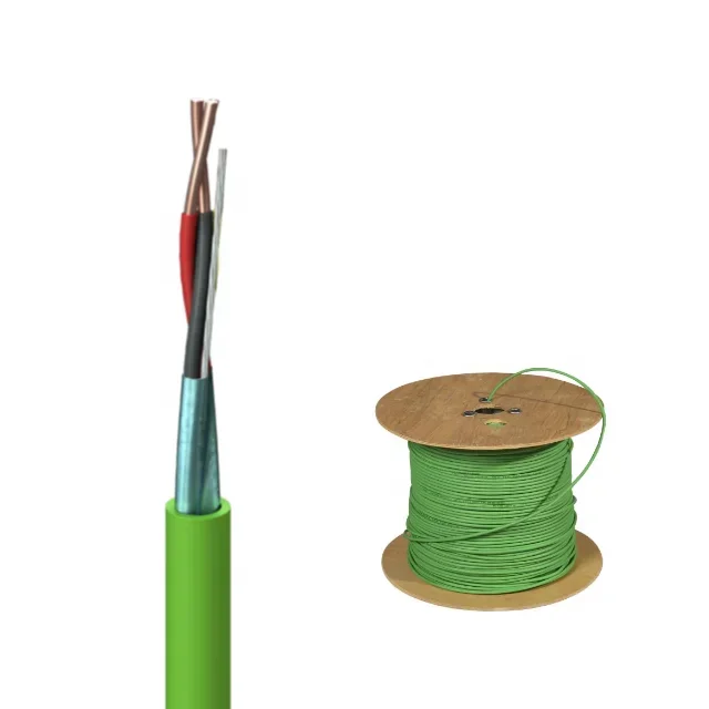 LSZH 2 Pair Twisted Green Cable 2x2x0.8mm LSZH PVC CPR-Compliant Priced Per Metre