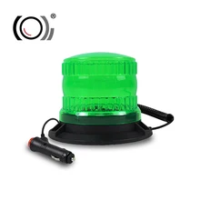 MOXI New Fashionable Style 12-24V Green LED Beacon Warning Light 24W With Magnet For Universal Cars