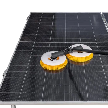 Advanced Solar Panel Brush with Adjustable Handld Removes Dirt and Other Impurities from All Types of Solar Panels
