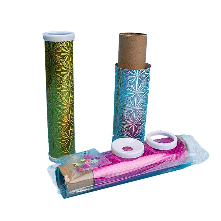 Красочные детские развивающие игрушки подарки Набор для изготовления игрушек с калейдоскопом «сделай сам»