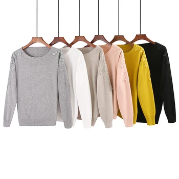 Women's sweater custom crew-neck multi-color fashion explosion wholesale original factory