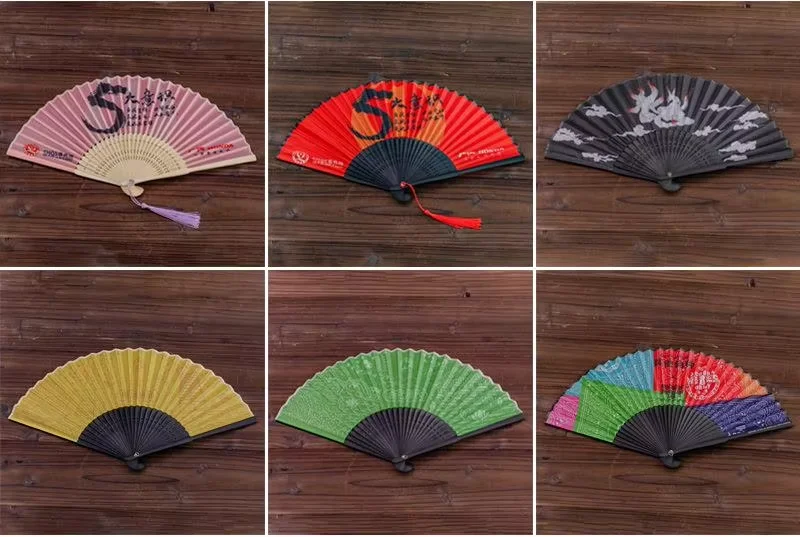 Customizable Bamboo Carved Painted Hand Fan for Home Decoration and Business Gift