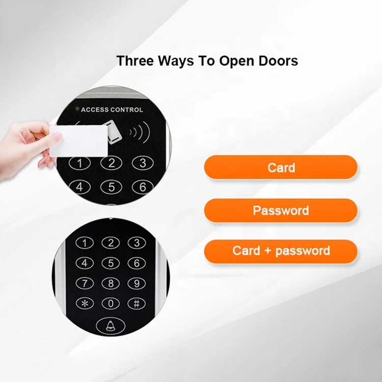 Factory Price Keypad ABS Access Control Proximity RFID EM Card 125KHZ Reader 1 Door Standalone Access Control