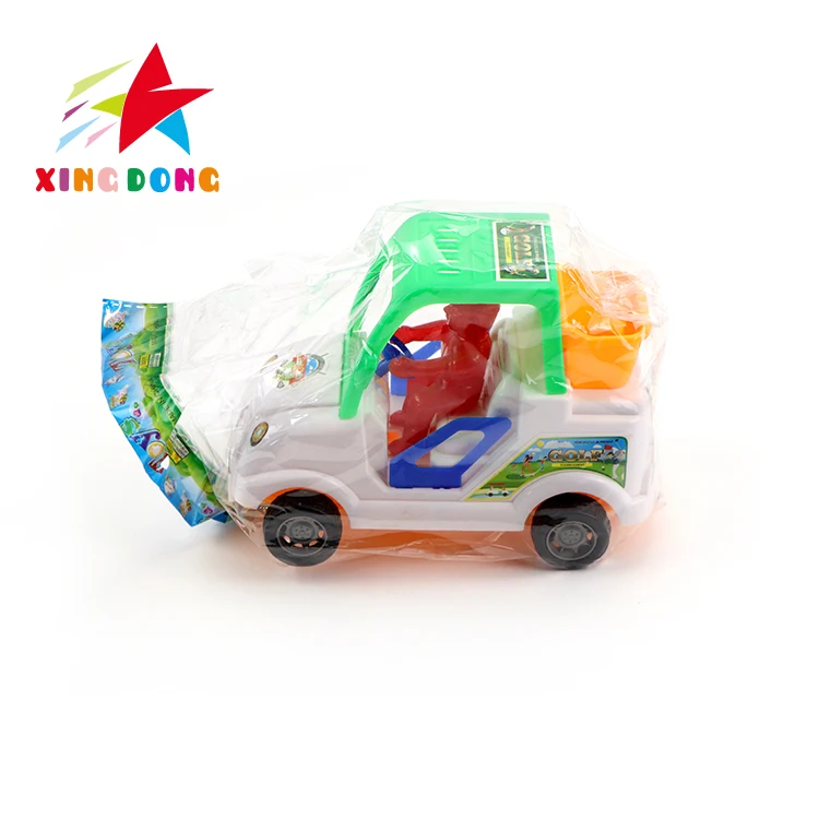Cheap Price Plastic Pull String Toy Car Plastic Pull Line Function Pickup Truck Toys